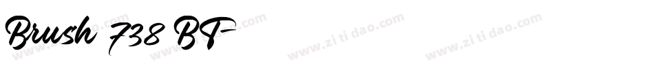 Brush 738 BT字体转换